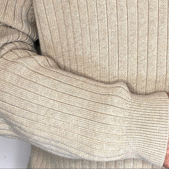 GH Bass Earth 100% Cotton, Half Zipper Front, Ribbed, Sweater. - Picture 12 of 14